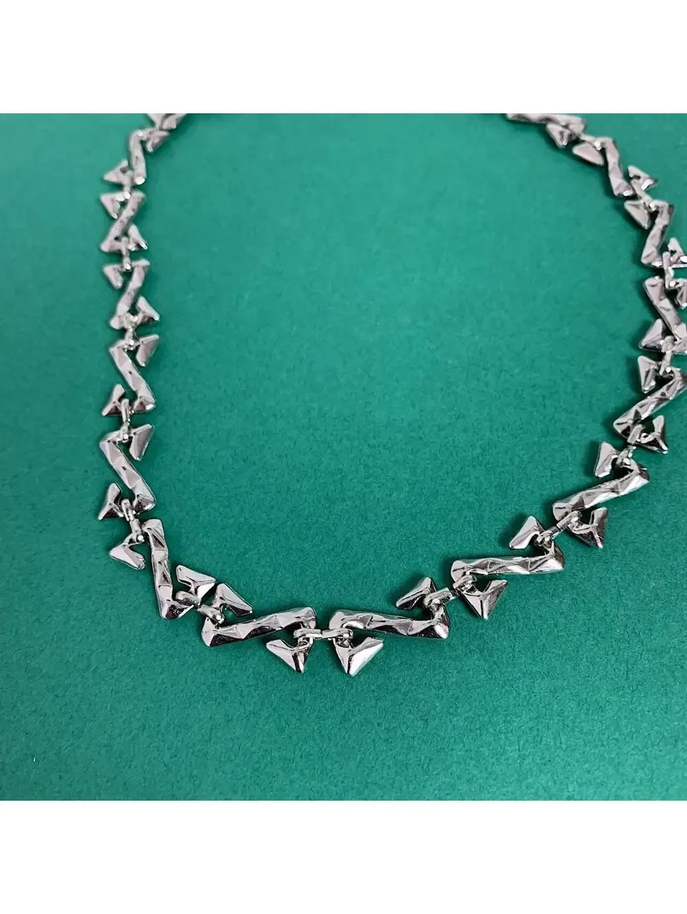 Vintage y2k style cyberpunk opium skater style pendant necklace chain.